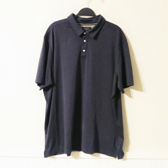 Nordstrom Men's Dark Blue Striped Polo Size XXL